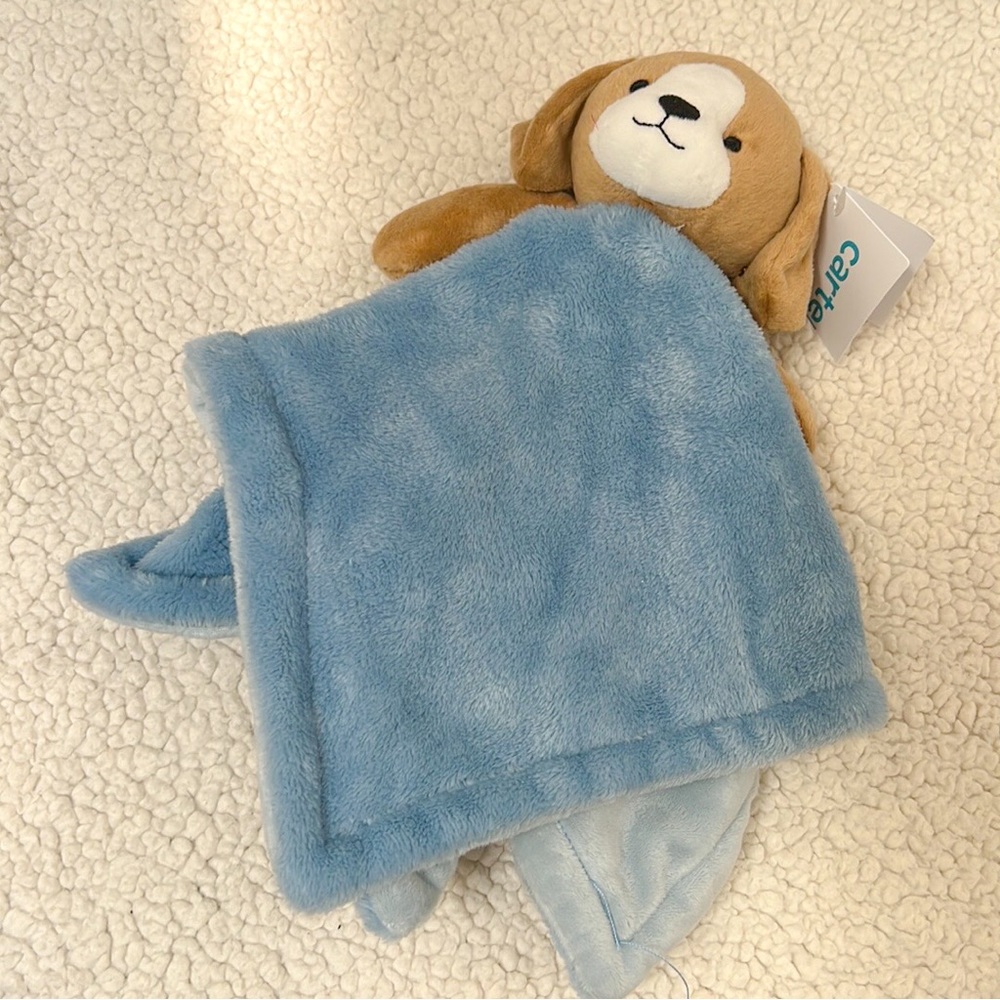 NEW Carters Puppy Stuffed Animal Lovey Security Blanket